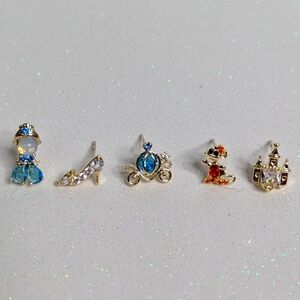 Cinderella Disney Set of 5 Stud Earrings